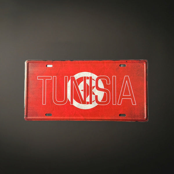 Deko Blechschild Tunesien