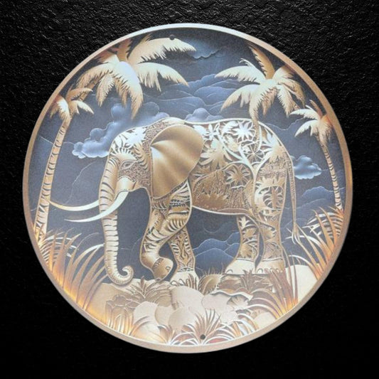 Deko Blechschild Elefant