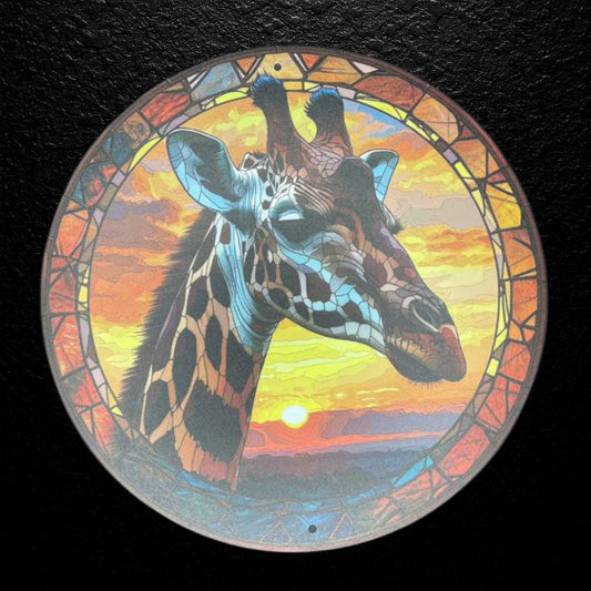 Deko Blechschild Giraffa