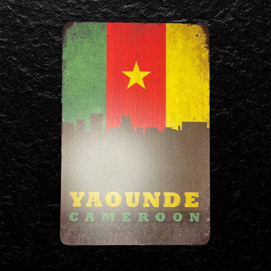 Dekoblechschild Yaounde Cameroun