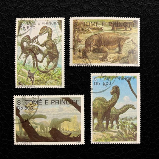 Briefmarke São Tomé und Príncipe "Dinos"