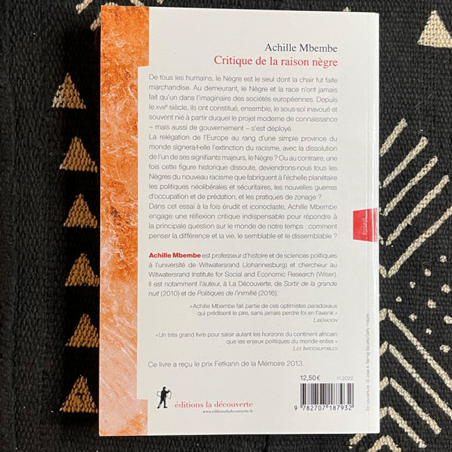 Critique de la raison nègre | Achille Mbembe