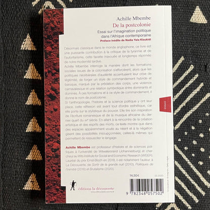 De la postcolonie | Achille Mbembe