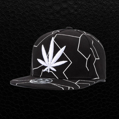 Ganja Snapback Schwarz