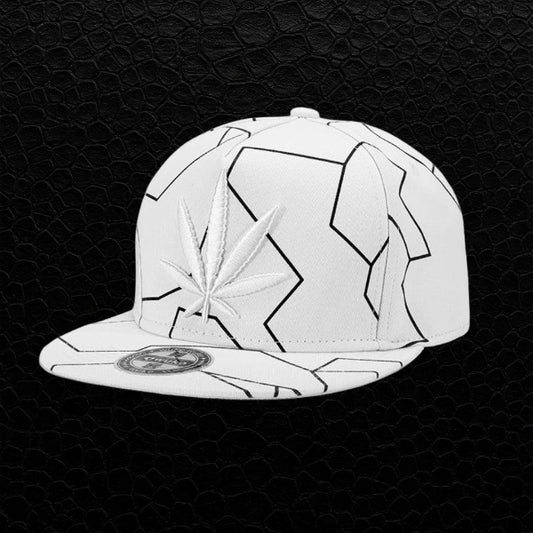 Ganja Snapback Weiss