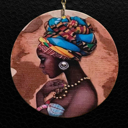 Afrika Holz Ohrring