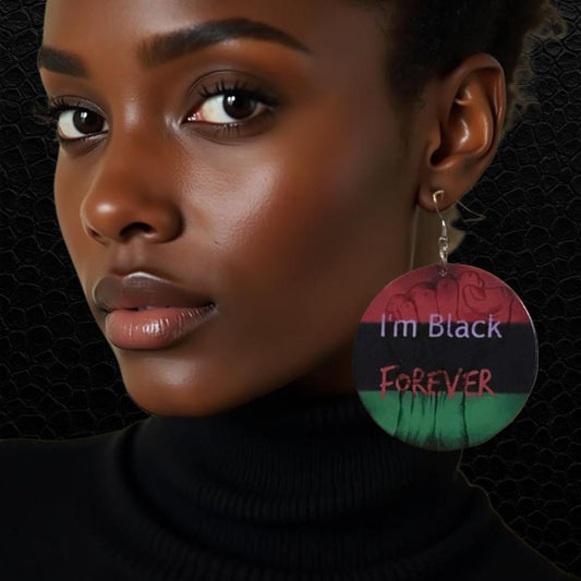 Ohrring "I'm Black Forever"