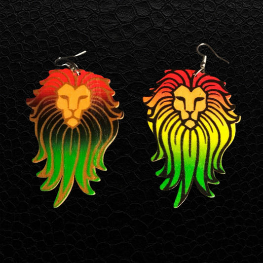 Rastafari Ohrring Löwe