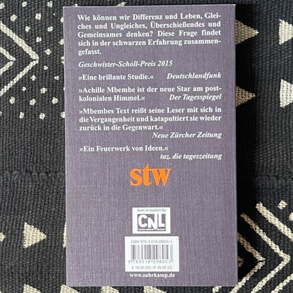Kritik der schwarzen Vernunft | Achille Mbembe