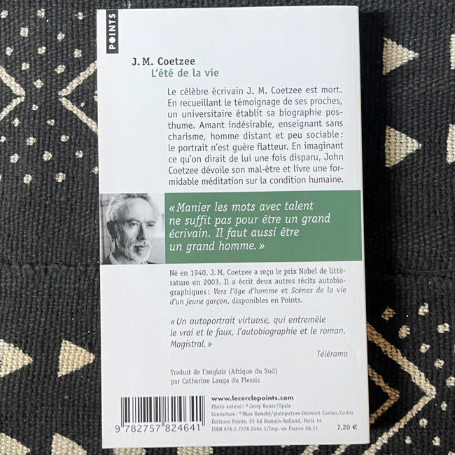L'été de la vie | J.M. Coetzee