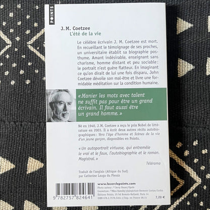 L'été de la vie | J.M. Coetzee