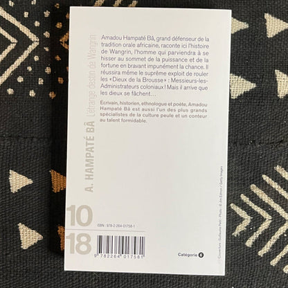 L'étrange destin de Wangrin | Amadou Hampâté Bâ