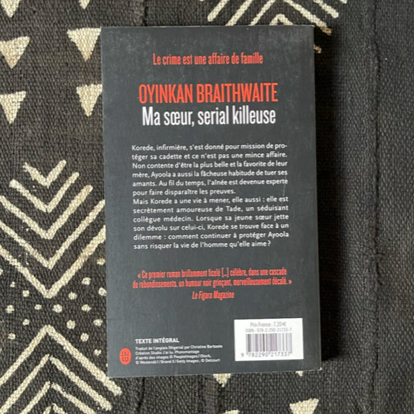 Ma soeur, serial killeuse de Oyinkan Braithwaite