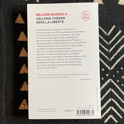 Mandela, un long chemin vers la liberté, autobiographie de et par Nelson Mandela