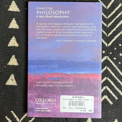 Philosophy - A very short introduction