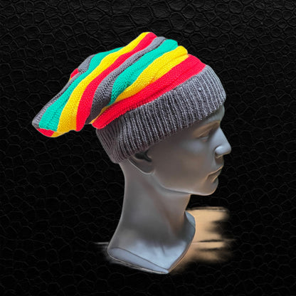 Reggae Strickmütze – Stylischer Look im Rasta-Design