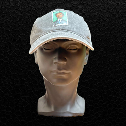 Selassie Cap – Gris | Streetwear Vintage avec Héritage Africain