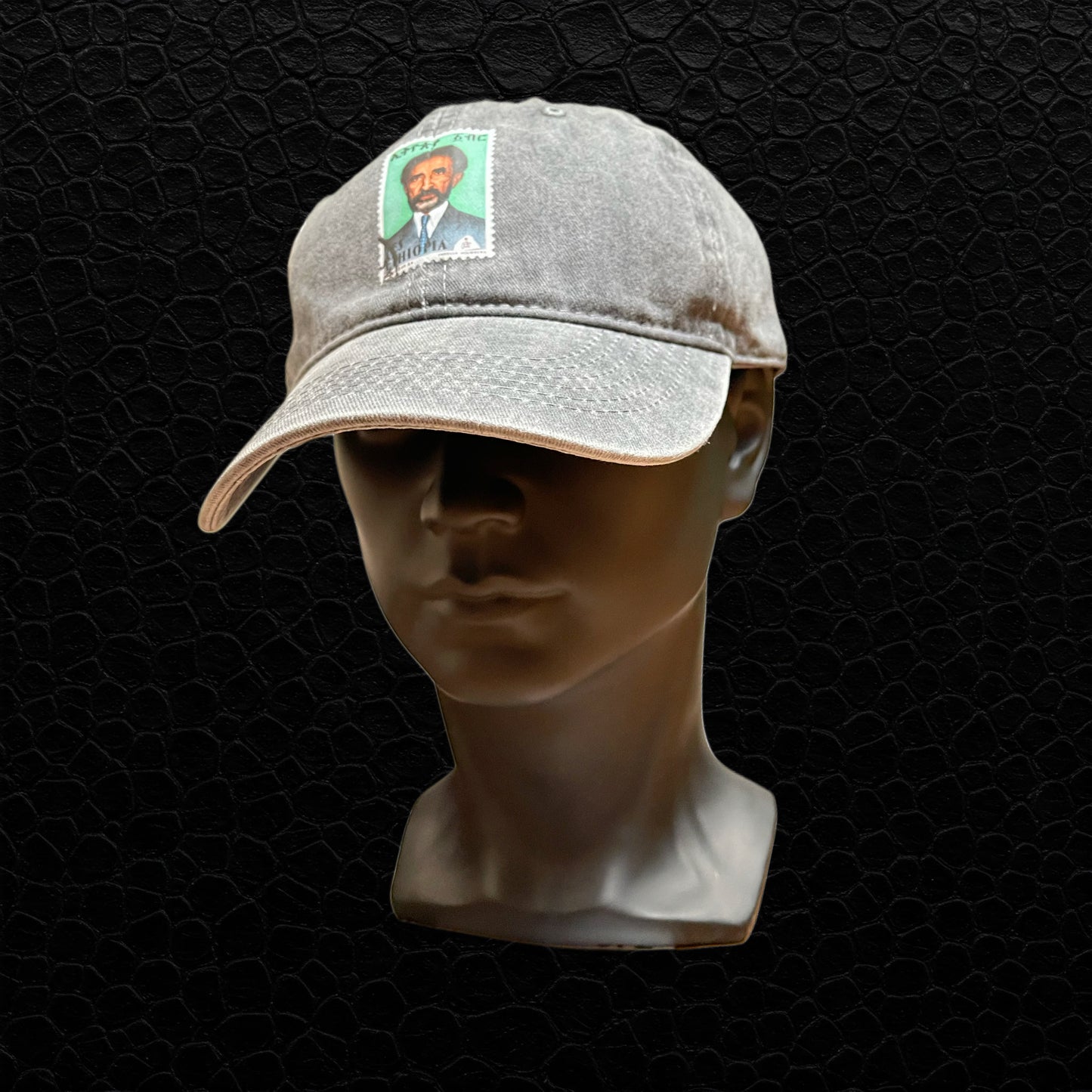 Selassie Cap – Gris | Streetwear Vintage avec Héritage Africain