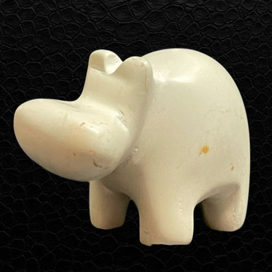 Stein Nilpferd „Hippo“ – Handgeschnitzte Tierfigur aus Kenia