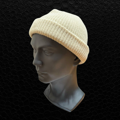 Strickmütze Beige