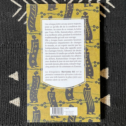 Détails du livre Une si longue lettre par Mariama Bâ - Édition Motifs, 170 pages