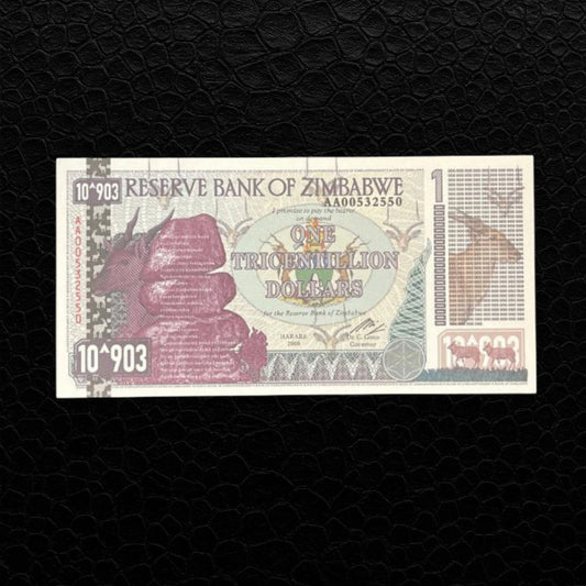 Simbabwe Dollar Tricentillion