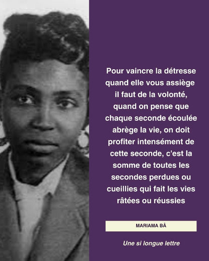 Zitat Une si longue lettre de Mariama Bâ
